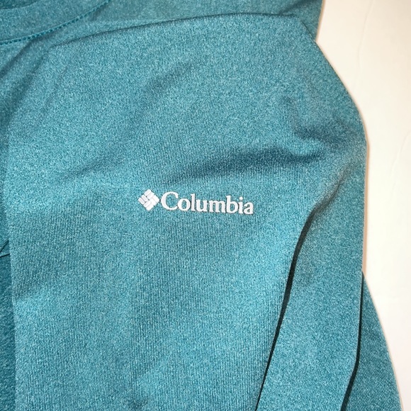 Columbia Omni-wick women’s long sleeve teal loose fit activewear pullover top M - Picture 9 of 9